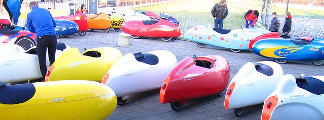 Velomobile gathering, Almere, Netherlands, 2008