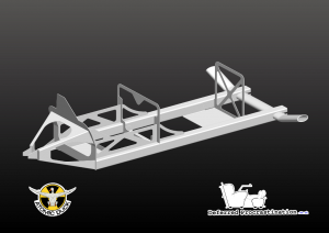 Block Chassis Model - Rear 3/4 View